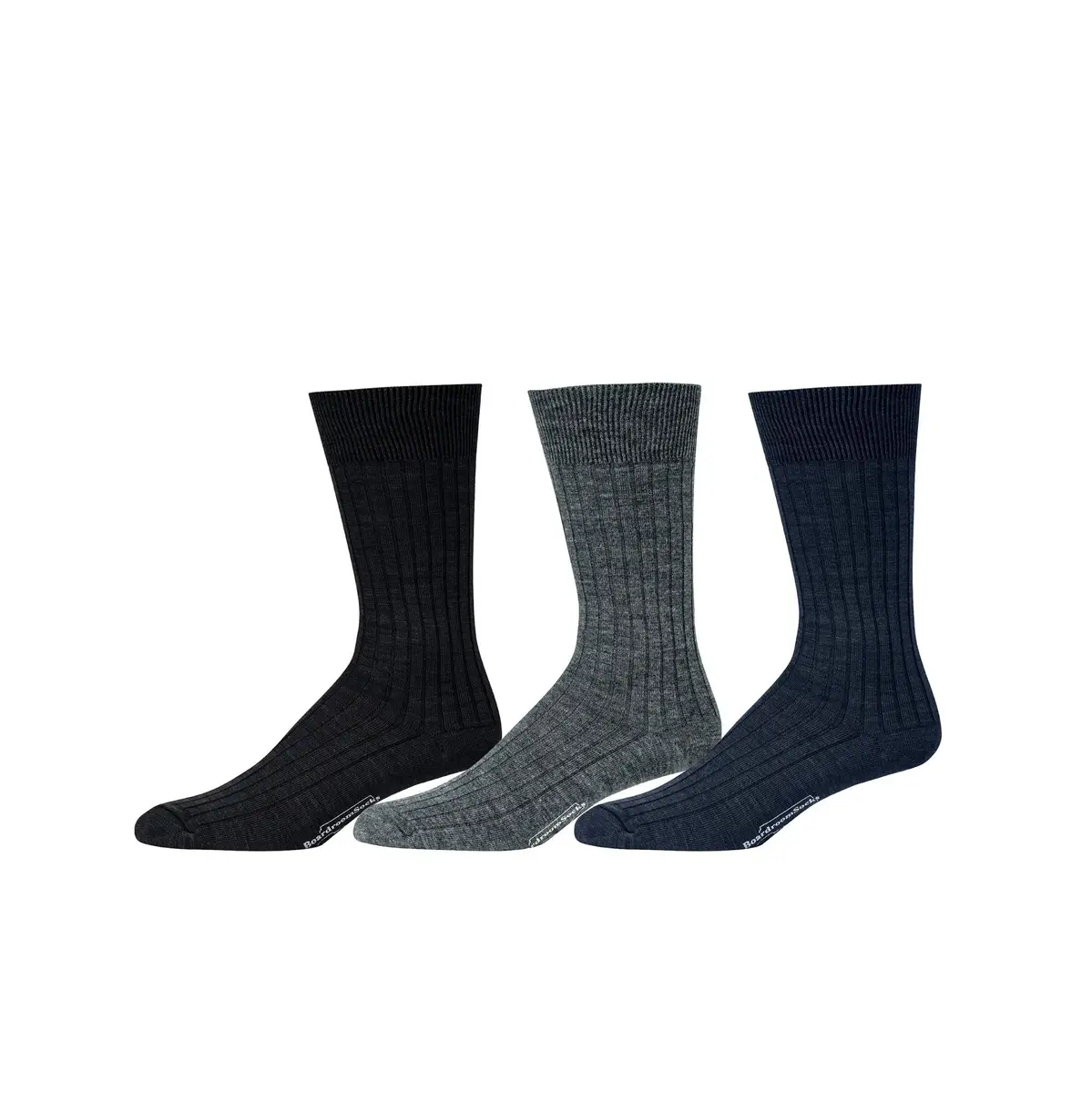 BoardroomSocks Merino Wool Mid-Calf Dress Socks for Men, Ribbed Dress Socks | Comfortable, Durable & Made in USA - main product image