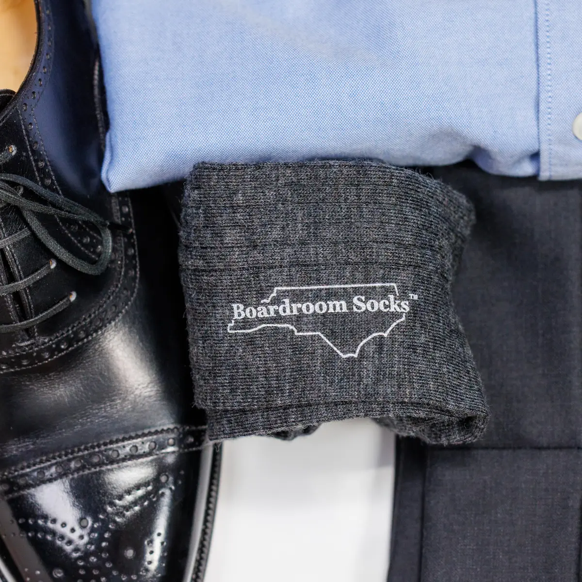 BoardroomSocks Merino Wool Mid-Calf Dress Socks for Men, Ribbed Dress Socks | Comfortable, Durable & Made in USA - view 9