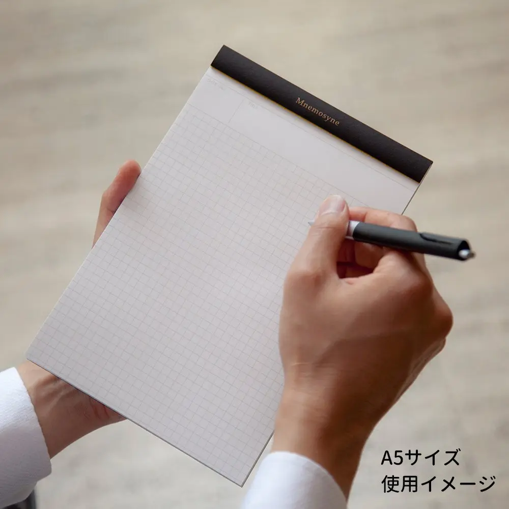 Maruman Mnemosyne Legal Pad, Vertical A4, 8.27"x11.69" | 70 Micro-Perforated Sheets for Ideas & Meetings - view 2
