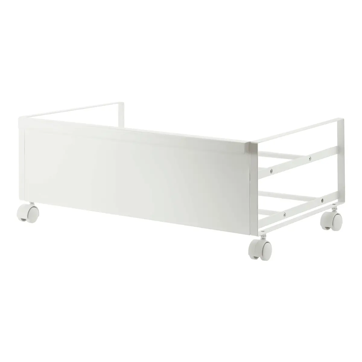 YAMAZAKI Home Frame Rolling Shoe Rack | Compact Steel Shoe Organizer with Wheels, Holds 4 Shoes, 6 Heels - main product image