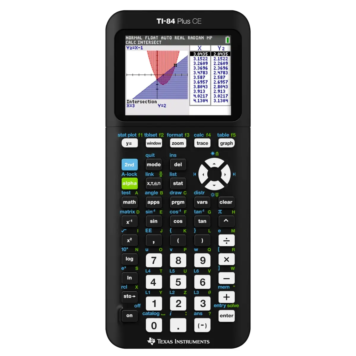 Texas Instruments TI-84 Plus CE Color Graphing Calculator, Black | 2.8-inch LCD Display - main product image
