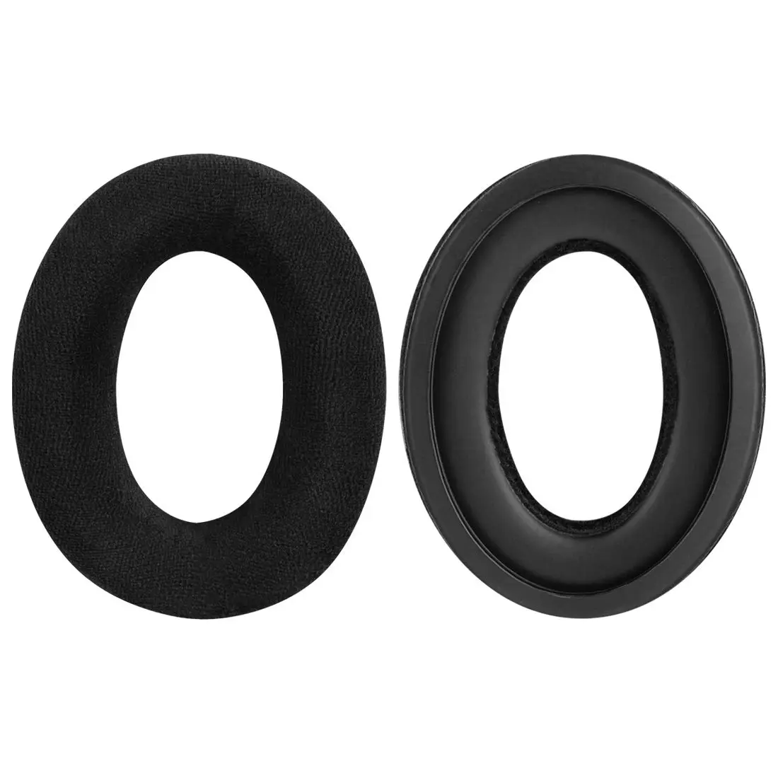 GEEKRIA Comfort Velour Replacement Ear Pads for Sennheiser HD505, HD515, HD518, HD555, HD558, HD559, HD569, HD579, HD598 Headphones Ear Cushions (Black) | Repair Parts - view 3