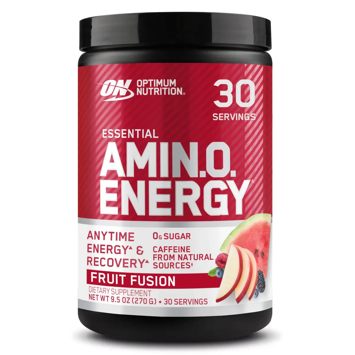 Optimum Nutrition Amino Energy Powder Fruit Fusion 9.5 oz (270 g) | Energy & Focus Blend - main product image