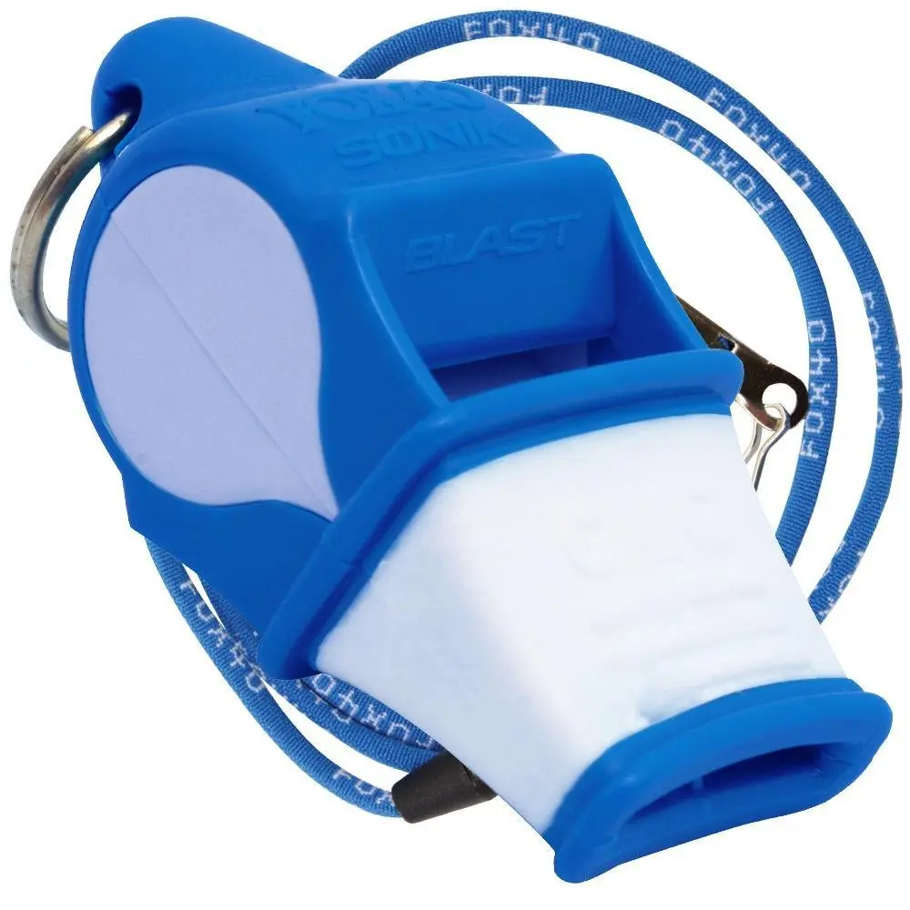 Fox 40 Sonik Blast CMG multicolour blue-white | Flawless 120dB pealess referee whistle - main product image