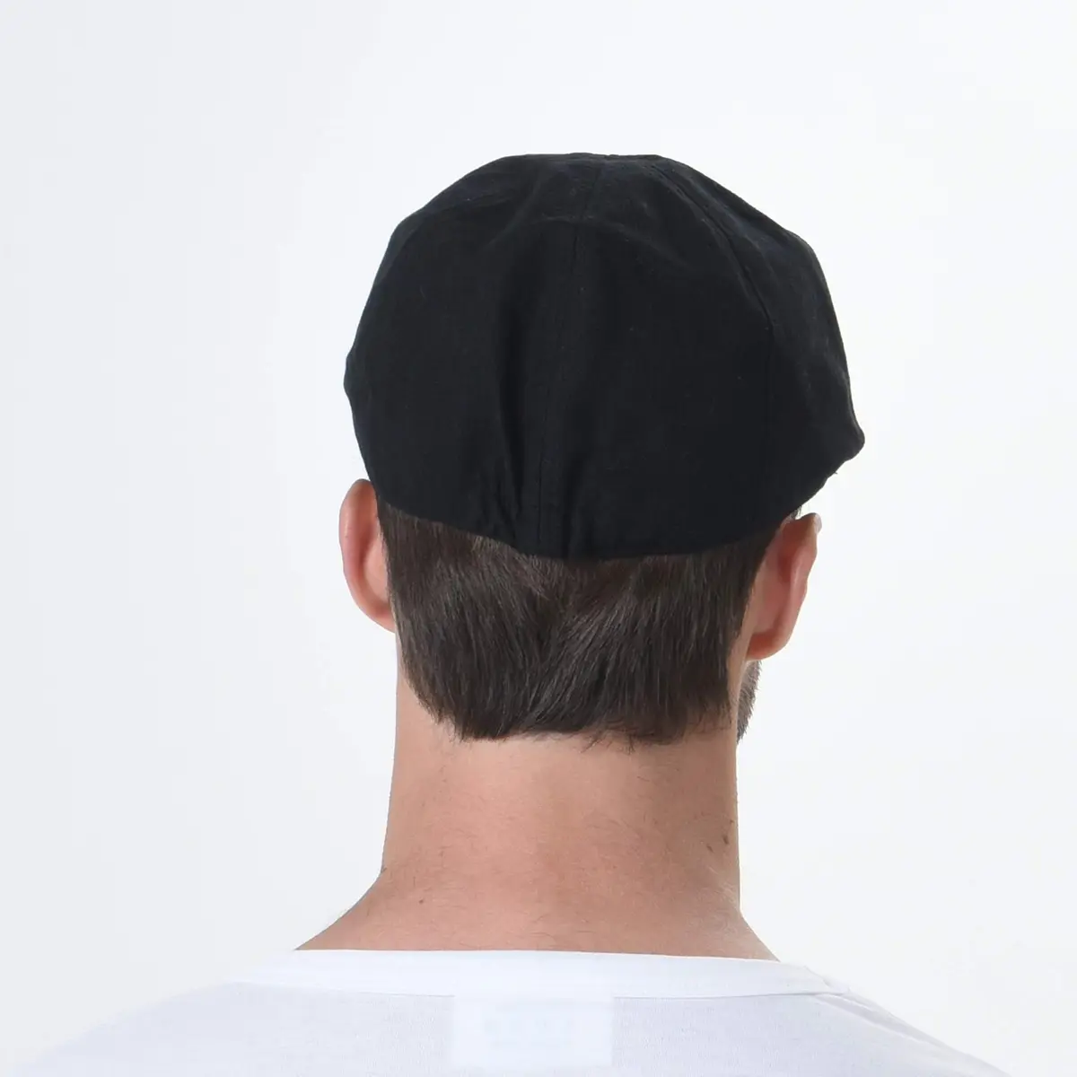 WITHMOONS Simple Newsboy Hat Flat Cap SL3026 | Summer Cotton Style, One Size, Black - view 4