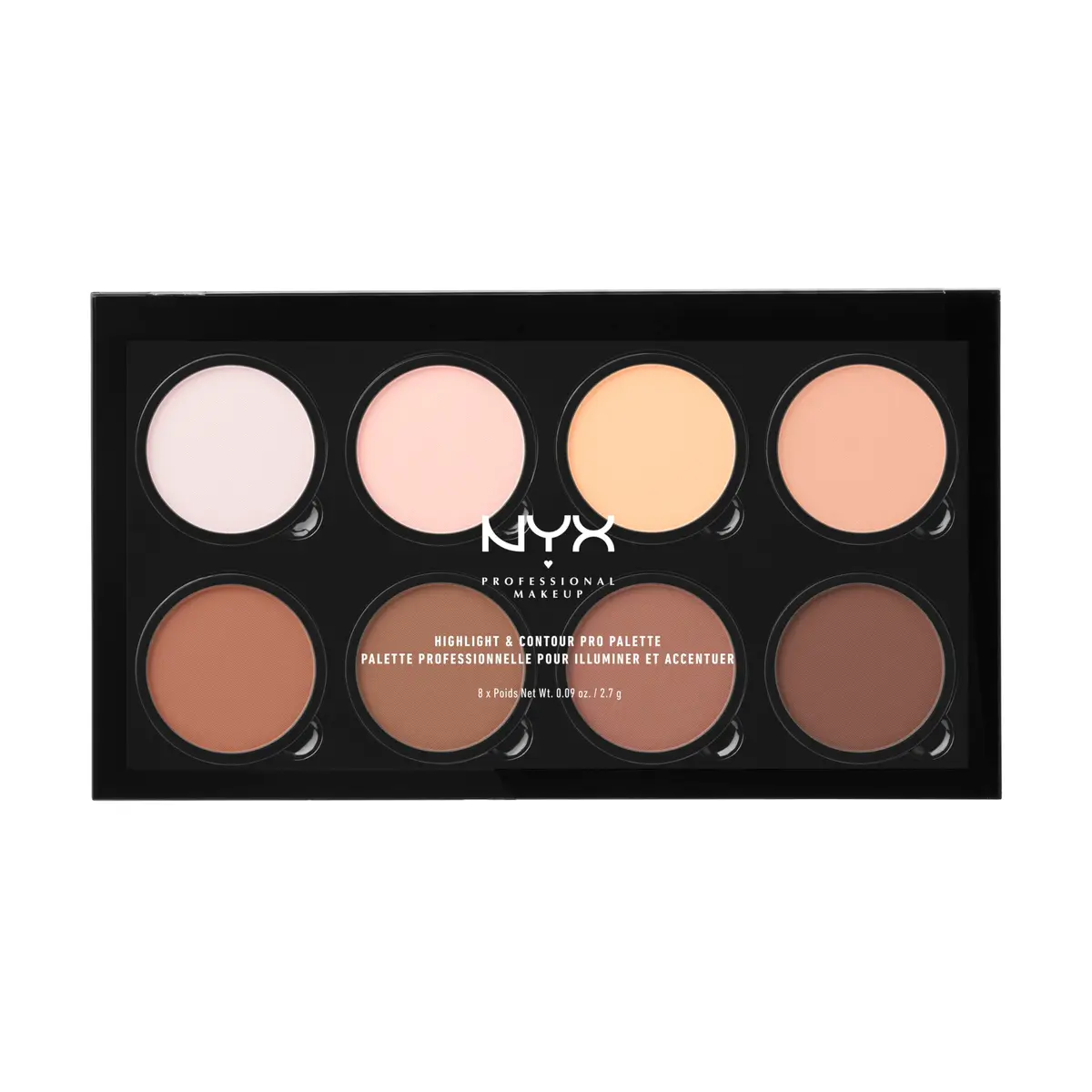 NYX PROFESSIONAL MAKEUP Highlight & Contour Pro Palette | Sculpt & Define Face Makeup - main product image