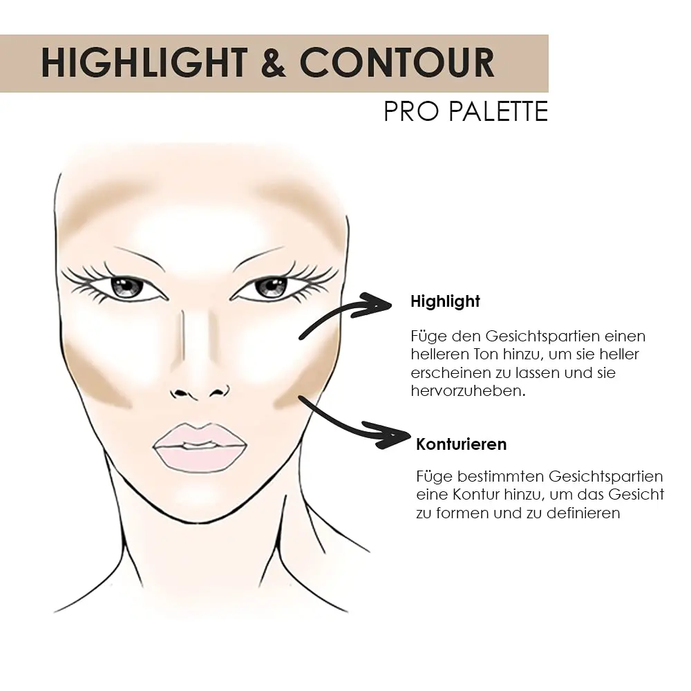 NYX PROFESSIONAL MAKEUP Highlight & Contour Pro Palette | Sculpt & Define Face Makeup - view 2