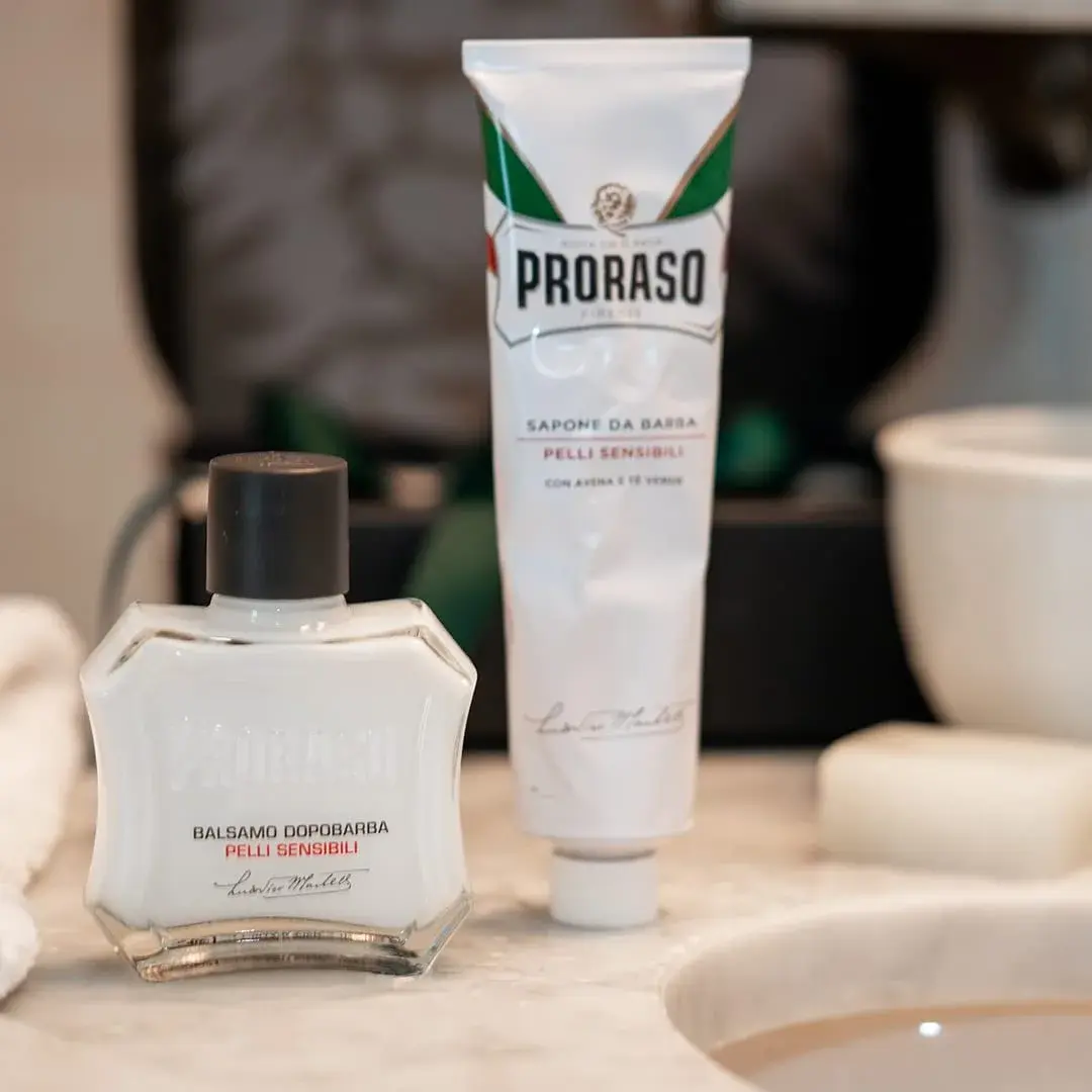 Proraso Shaving Cream Sensitive Skin Oatmeal & Green Tea 150ml (5.1 Fl Oz) | Smooth Irritation-Free Shave - view 6