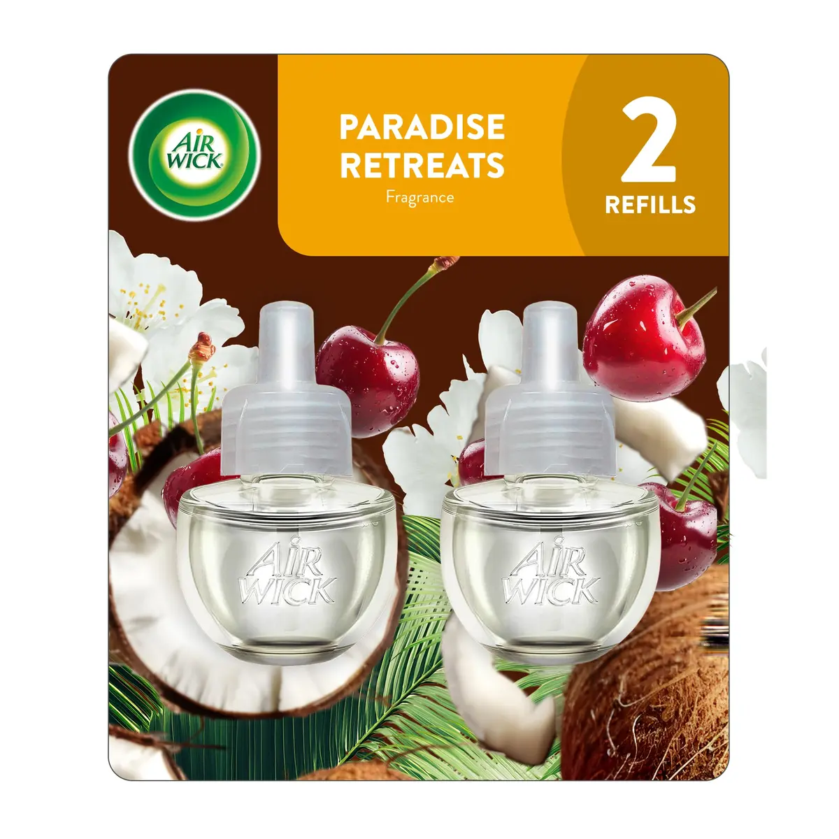 Air Wick Plug In Scented Oil Refill Paradise Retreat 2ct (156 ml) | Infused with Essential Oils - main product image