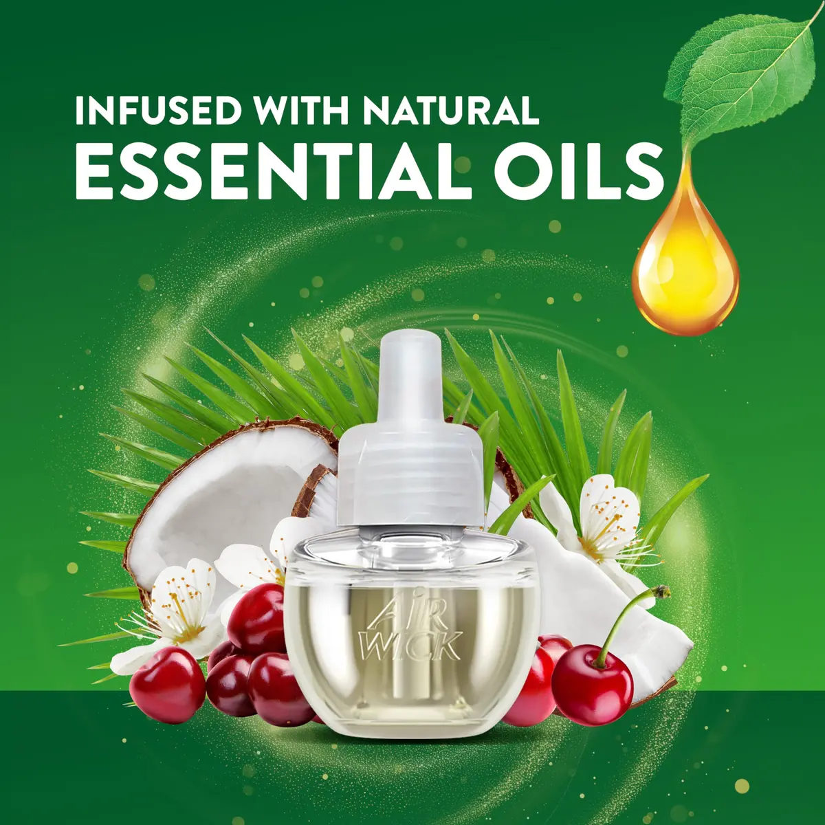 Air Wick Plug In Scented Oil Refill Paradise Retreat 2ct (156 ml) | Infused with Essential Oils - view 3