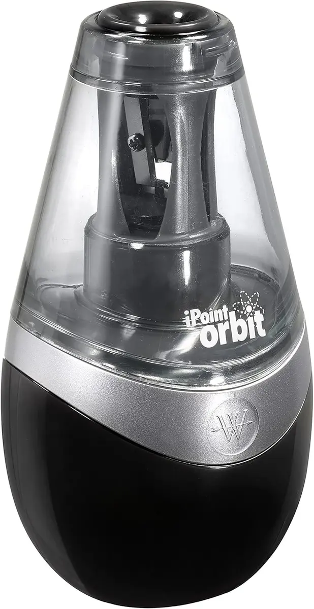 Westcott iPoint Orbit Battery-Powered Pencil Sharpener for Home and Office, Black | Auto Sensor & Titanium Blades - view 7