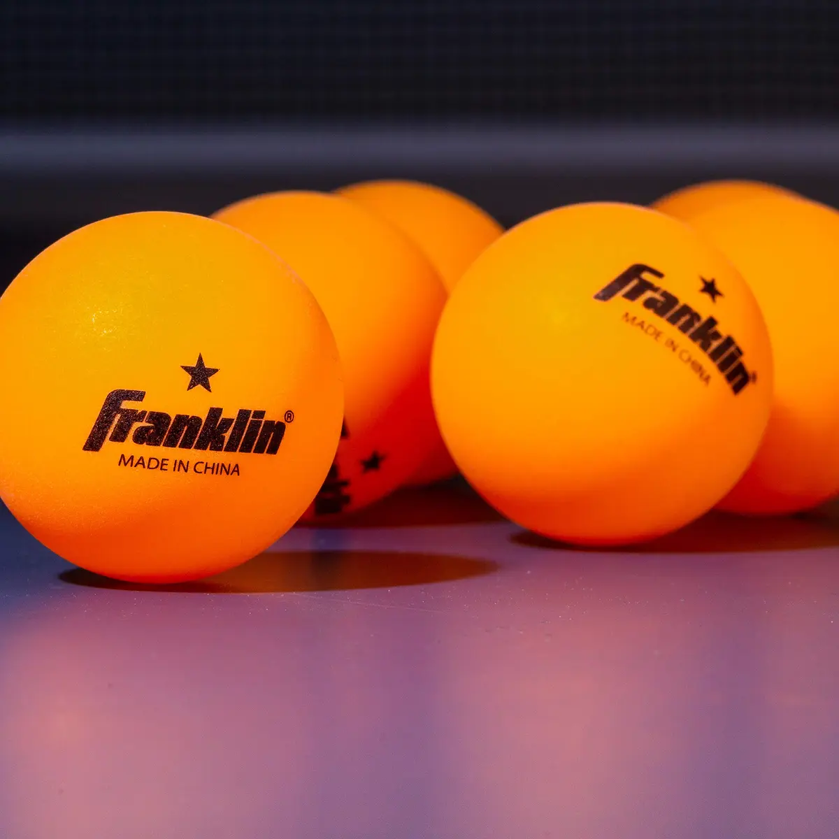 Franklin Sports Orange 40mm Table Tennis Balls (6 Pack) | Official Size & Weight, High Visibility - view 8