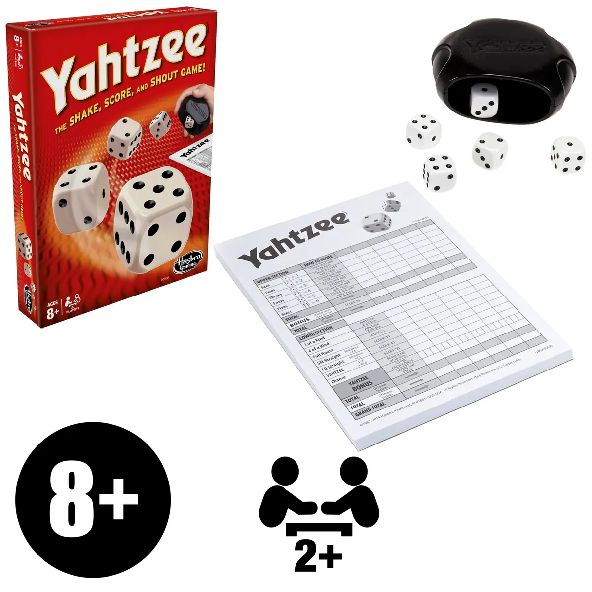 Hasbro Gaming Yahtzee Classic Dice Game 1 Count (Pack of 1) | Strategy Game for Ages 8+ - view 3