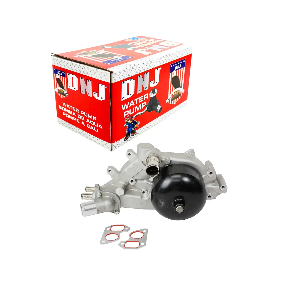 DNJ Water Pump for 1997-2006 Chevrolet, Pontiac Camaro, Corvette, Firebird 5.7L-6.0L V8 16V OHV 350cid | Genuine Engine Part - main product image