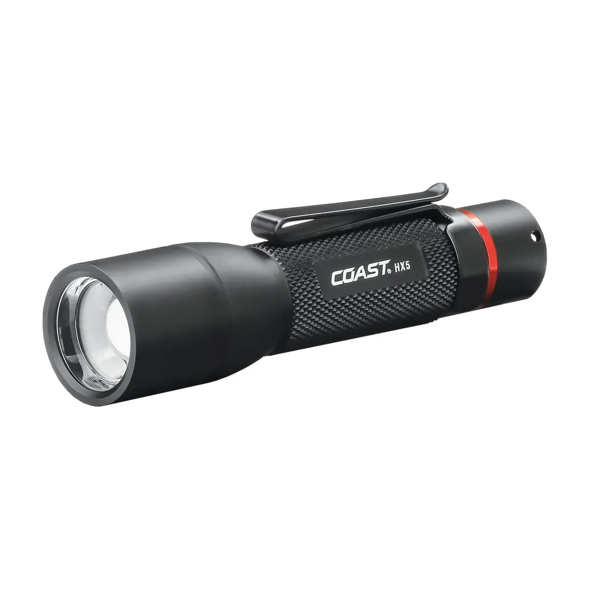 Coast HX5 LED Flashlight 410 Lumens Black | Focusing Beam, USB Rechargeable, Weatherproof - main product image