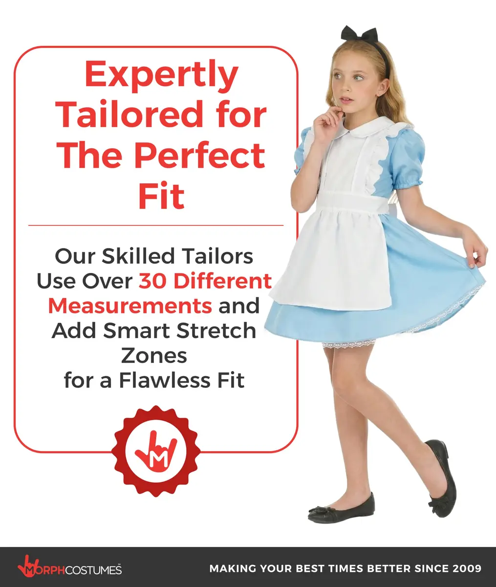 fun shack Alice In Wonderland Costume Kids, XL | Classic Storybook Character Look - view 7