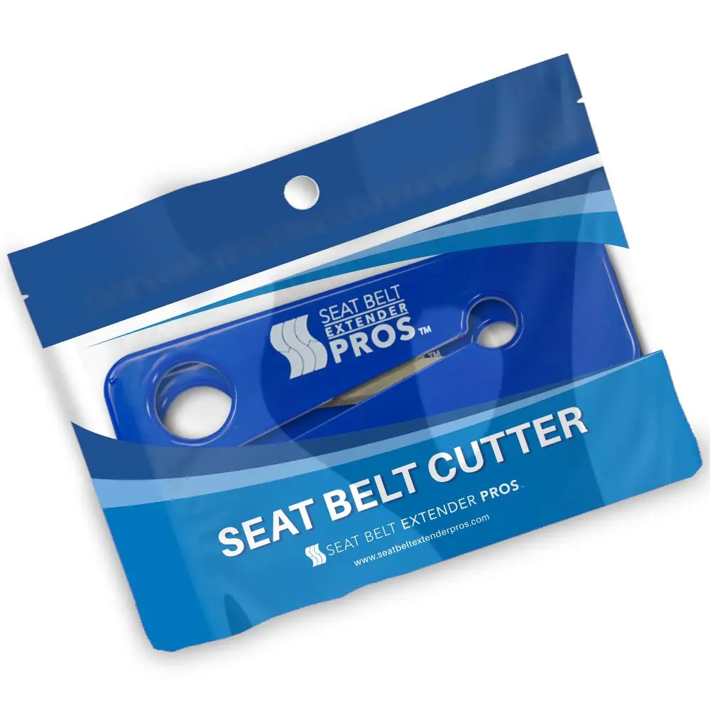 SEAT BELT EXTENDER PROS Seat Belt Cutter 2-Pack | Emergency Car Safety Tool, Blue, Compact & Sturdy - view 5