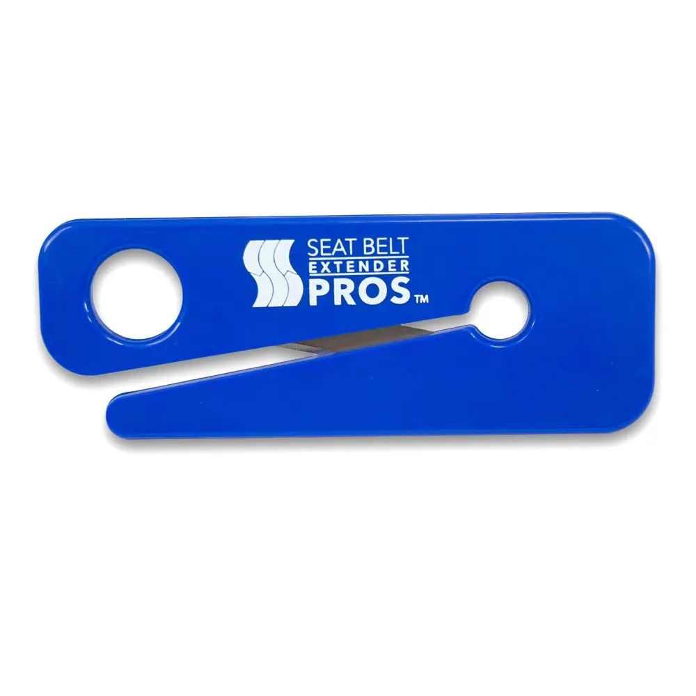 SEAT BELT EXTENDER PROS Seat Belt Cutter 2-Pack | Emergency Car Safety Tool, Blue, Compact & Sturdy - view 3
