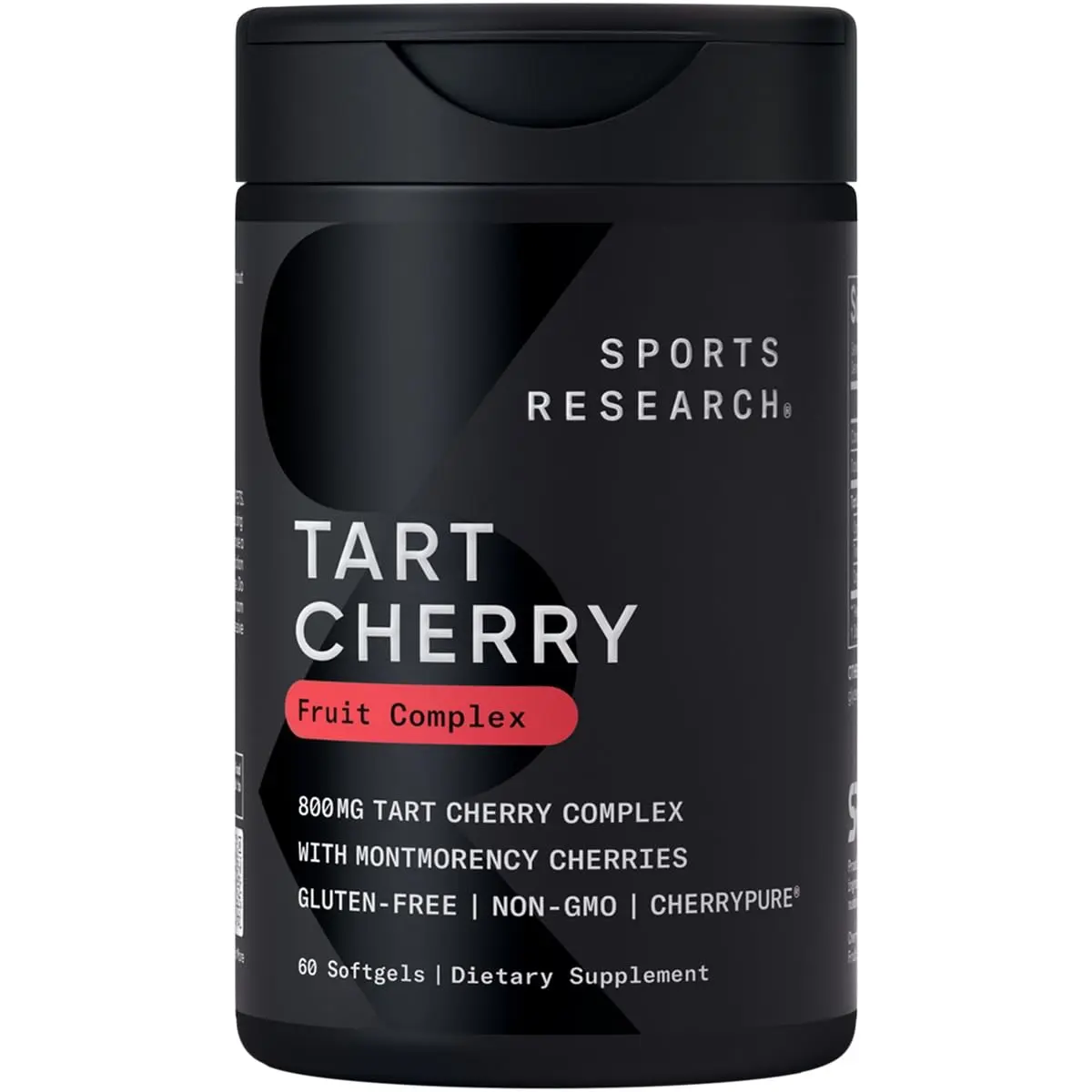 Sports Research Tart Cherry Fruit Complex 800mg 60 Count | Supports Sleep & Muscle Recovery - main product image