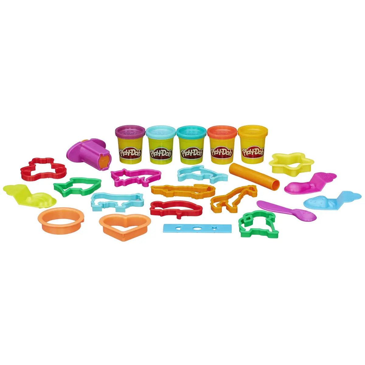 Play-Doh Fun Tub Set with 19 Accessories & 5 Colors | Preschool Arts & Crafts Toy for Ages 3+ - view 5