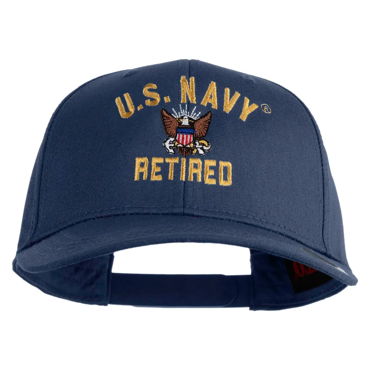 e4Hats.com US Navy Retired Military Embroidered Cotton Twill Cap | Classic Navy Style, Adjustable Fit, All Seasons - main product image