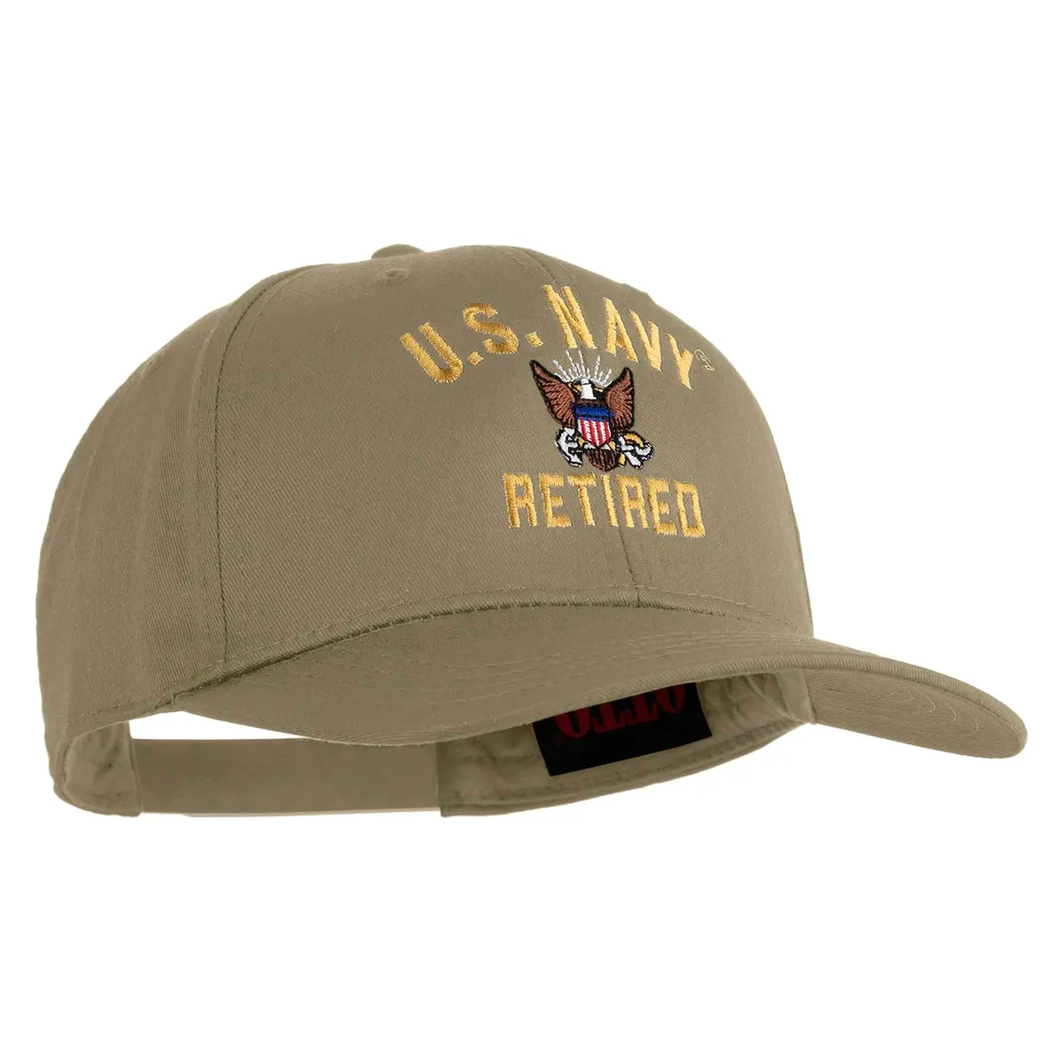 e4Hats.com US Navy Retired Military Embroidered Cotton Twill Cap | Classic Patriotic Style - view 5