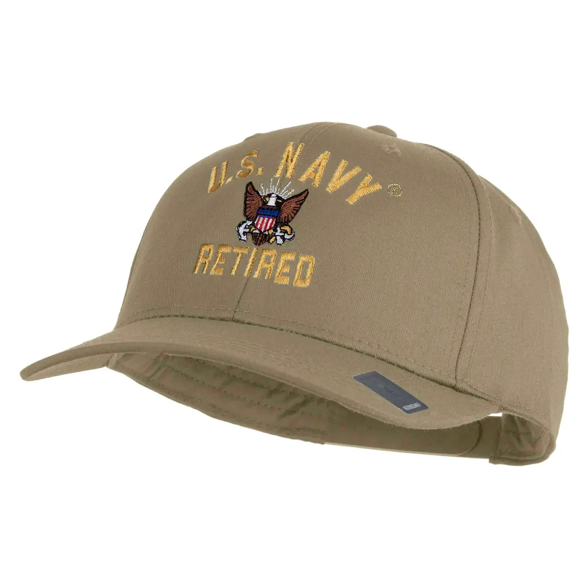 e4Hats.com US Navy Retired Military Embroidered Cotton Twill Cap | Classic Patriotic Style - view 2