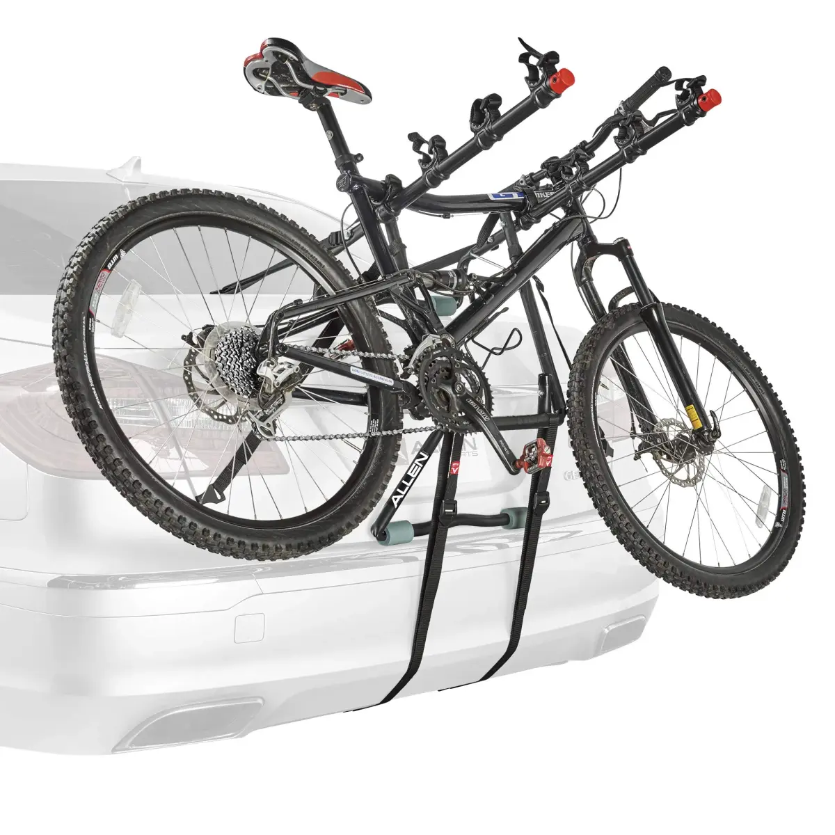Allen Sports Deluxe 4-Bike Trunk Mount Rack, Model 104DB-R, Black | Fits Most Sedans, Hatchbacks, SUVs - view 2