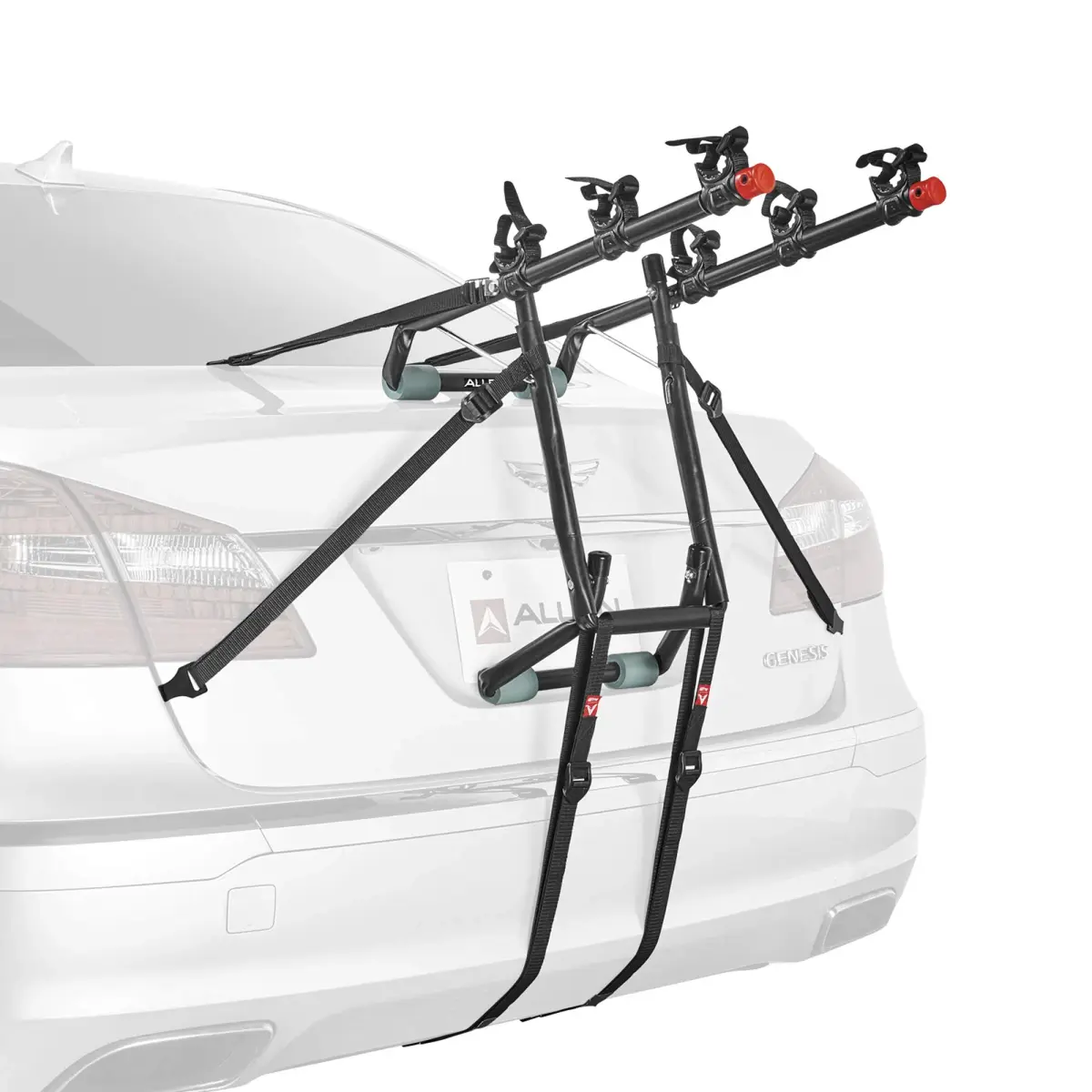 Allen Sports Deluxe Trunk Mount 3-Bike Carrier, Model 103DN-R, Black | 4 kg (8.8 lb) Carrier for Sedans, Hatchbacks, SUVs - main product image
