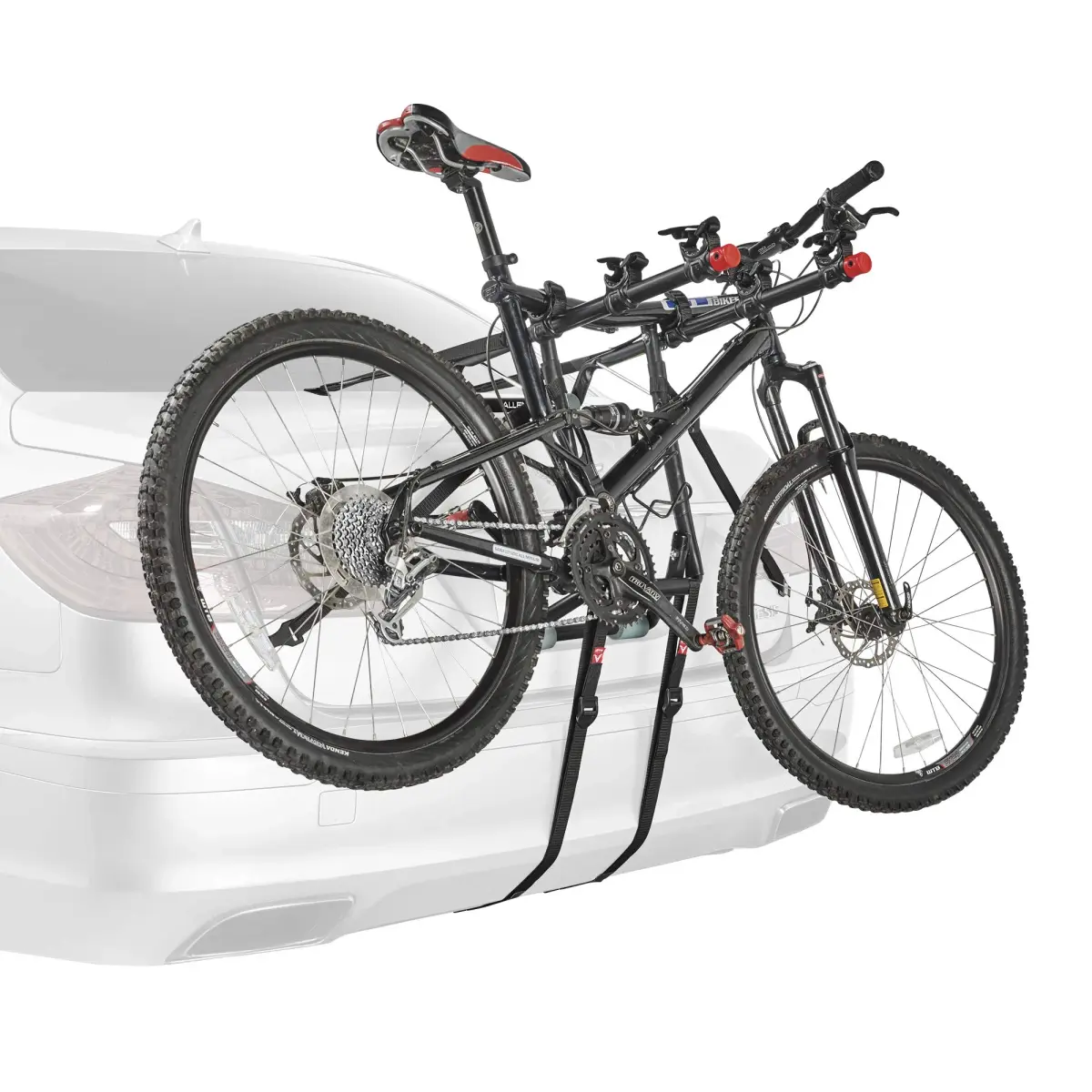 Allen Sports Deluxe Trunk Mount 3-Bike Carrier, Model 103DN-R, Black | 4 kg (8.8 lb) Carrier for Sedans, Hatchbacks, SUVs - view 2