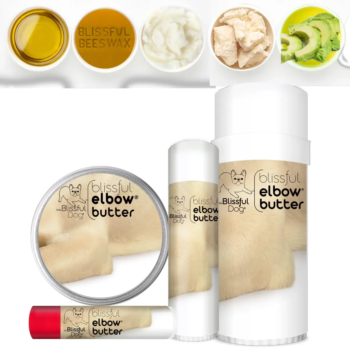 The Blissful Dog Elbow Butter for Dry, Cracked Calluses 29.57ml (1 oz) | Lick-Safe Dog Balm for Dry Elbows - view 3