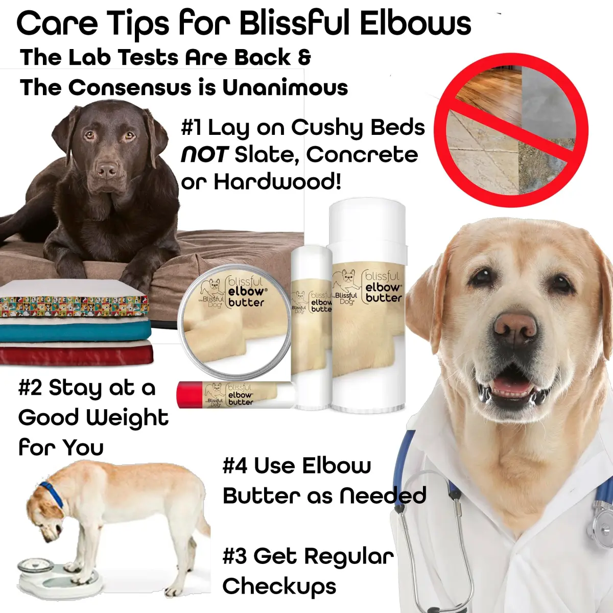 The Blissful Dog Elbow Butter Balm for Dry, Cracked Calluses 59ml (2 oz) | Lick-Safe Dog Balm for Soothing Elbows - view 4