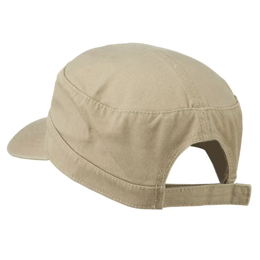 OTTO Garment Washed Adjustable Army Cap Khaki 27.1 cm (10.6 in) | Lightweight Cotton for Outdoor Use - view 2