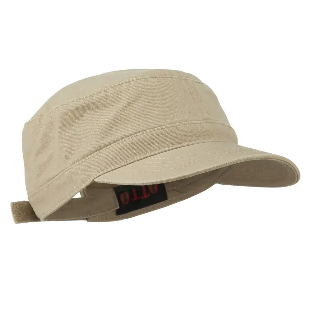 OTTO Garment Washed Adjustable Army Cap Khaki 27.1 cm (10.6 in) | Lightweight Cotton for Outdoor Use - view 4