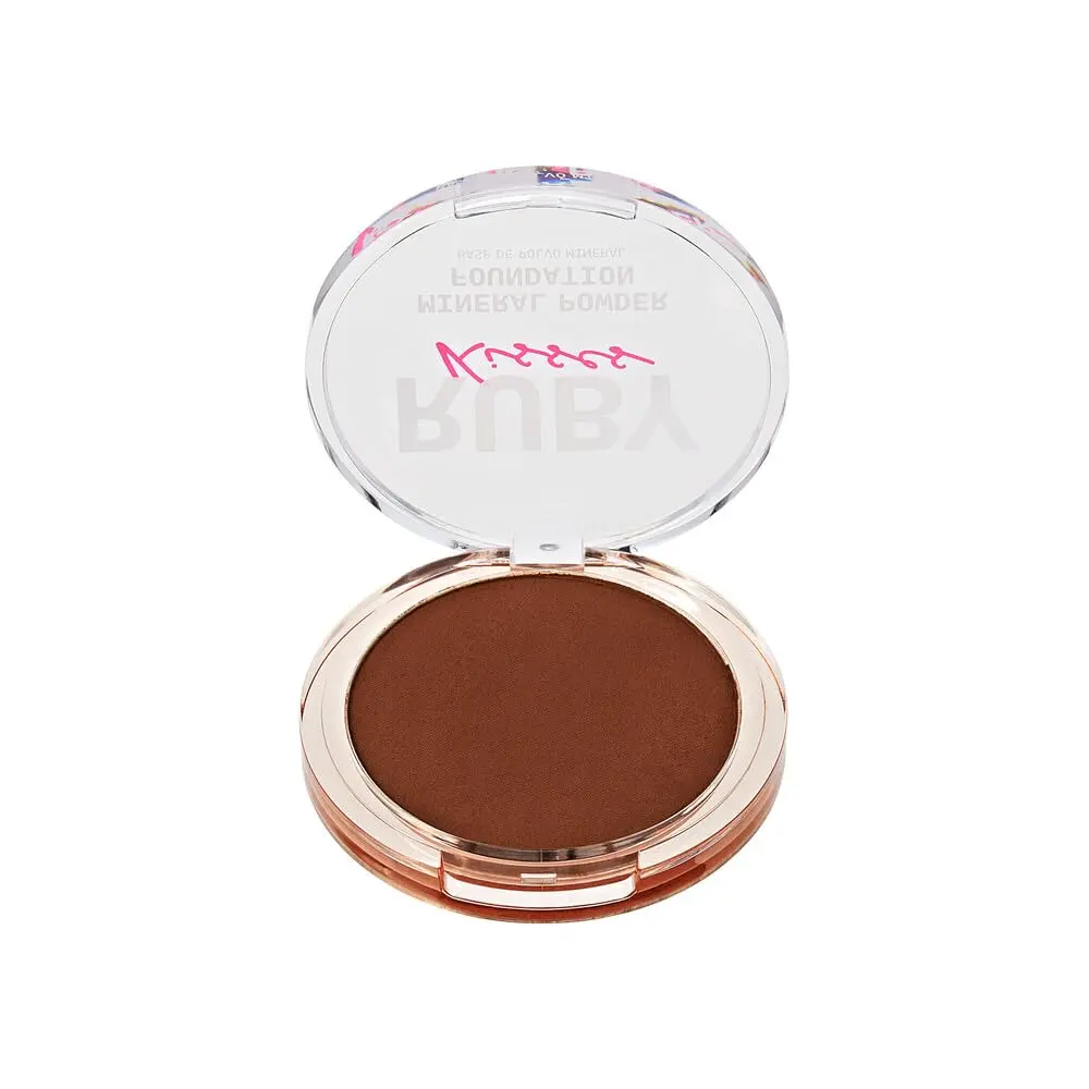 Ruby Kisses Mineral Pressed Powder Foundation Chestnut 9.9g (0.35 Oz) | Natural Finish for Sensitive Skin - view 2