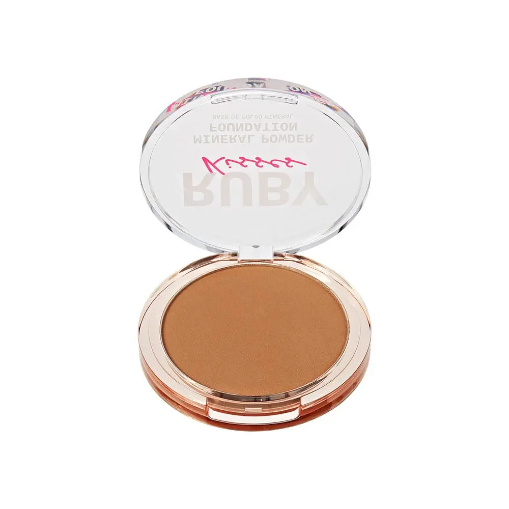 Ruby Kisses Mineral Pressed Powder Foundation Rich Beige 9.92 g (0.35 oz) | Natural Finish for Sensitive Skin - view 2
