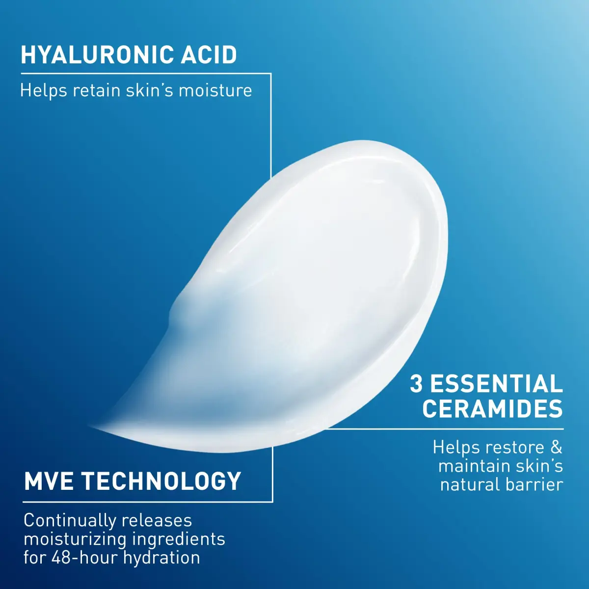 CeraVe Moisturizing Cream Face & Body Cream 539ml (19oz) | Developed with Dermatologists - view 4