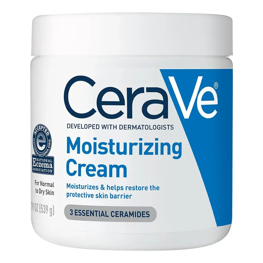 CeraVe Moisturizing Cream Face & Body Cream 539ml (19oz) | Developed with Dermatologists - main product image