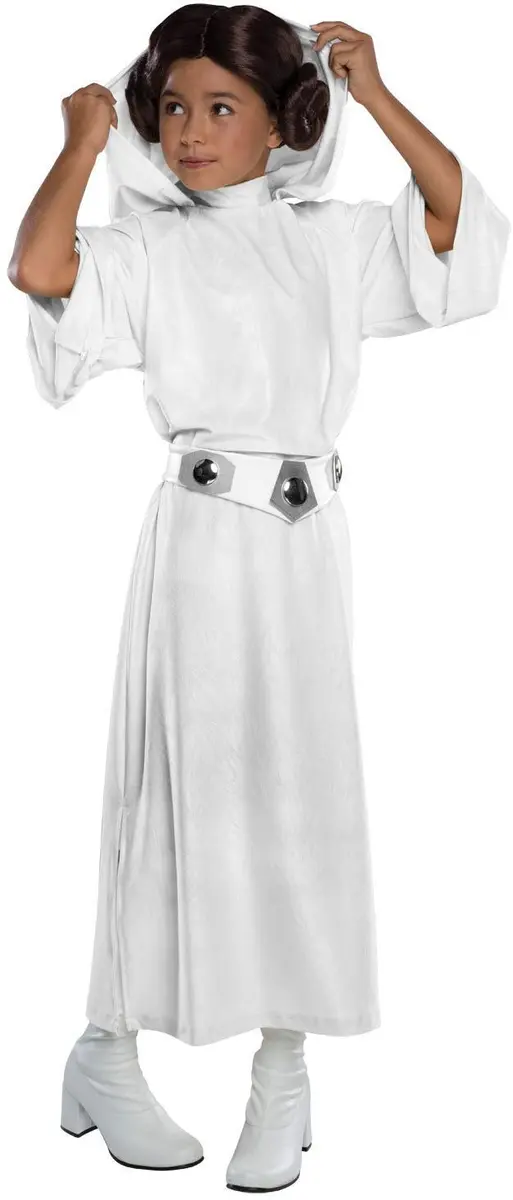 Rubie's Costume Star Wars Princess Leia Deluxe Child Costume Small (610504_S) | Officially Licensed Star Wars Dress-up - main product image