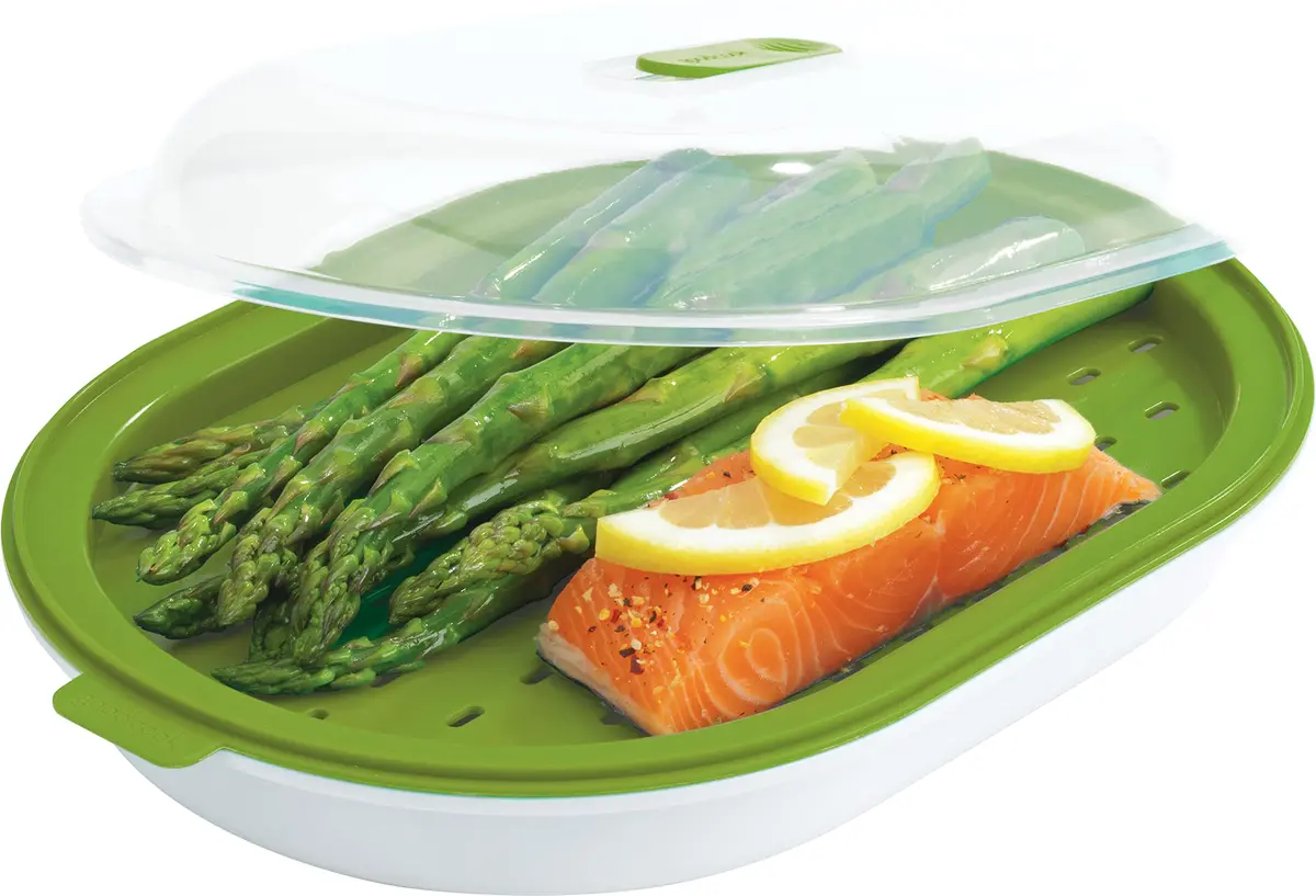 GoodCook Microwave Food Steamer – Vegetable & Fish Cooker | Preserves Vitamins & Nutrients - view 9