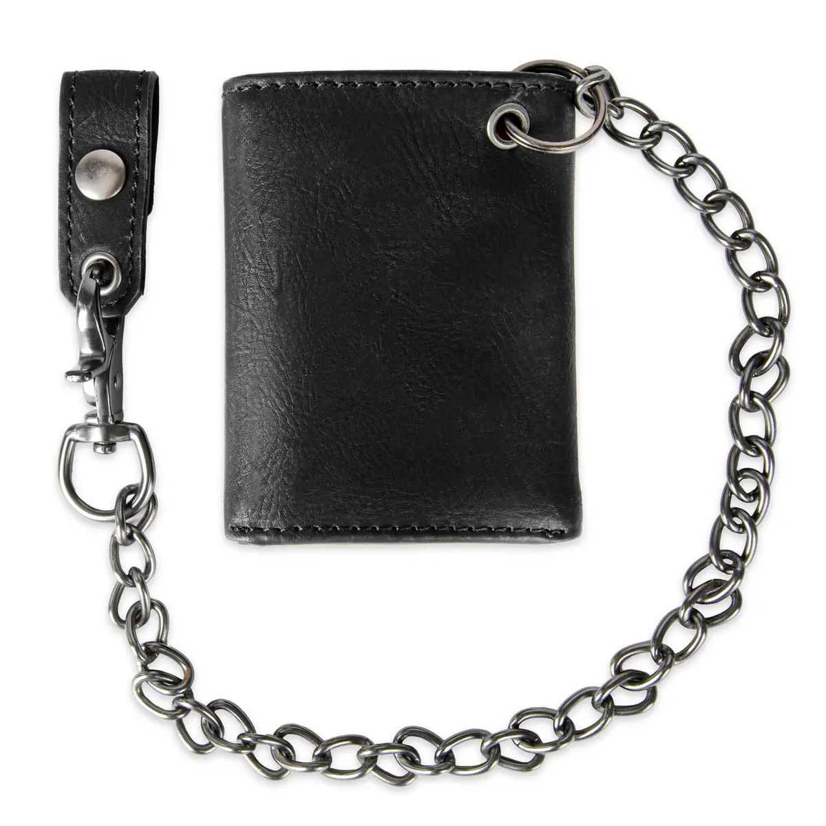 Levi's Men's Trifold Wallet - Slim & Stylish with ID Window & Chain, Black - view 3