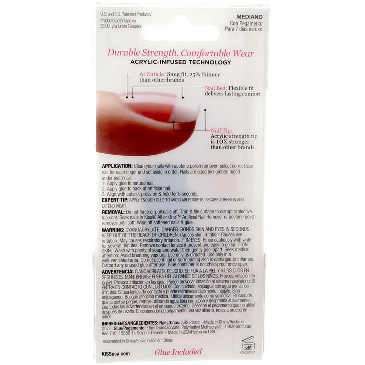 KISS Salon Acrylic French Kit Sugar Rush Medium 3 Pack | Flawless Fit & 10X Stronger - view 2