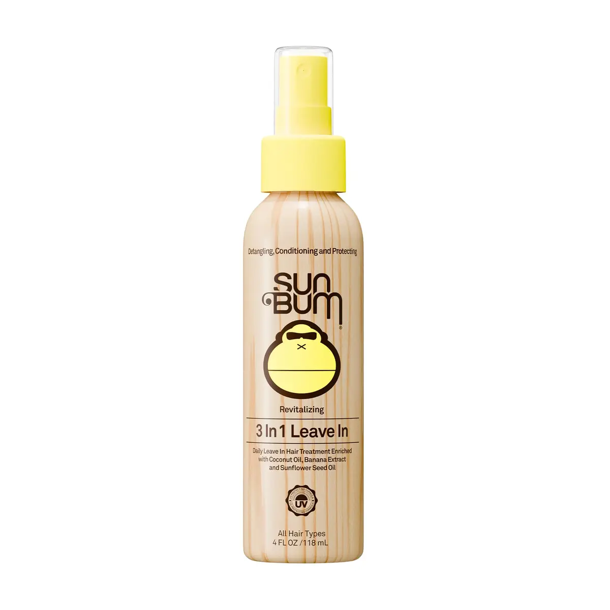 Sun Bum Revitalizing 3 in 1 Leave In Conditioner Spray 118ml (4 Fl Oz) | Detangles, Conditions, Protects Hair - main product image