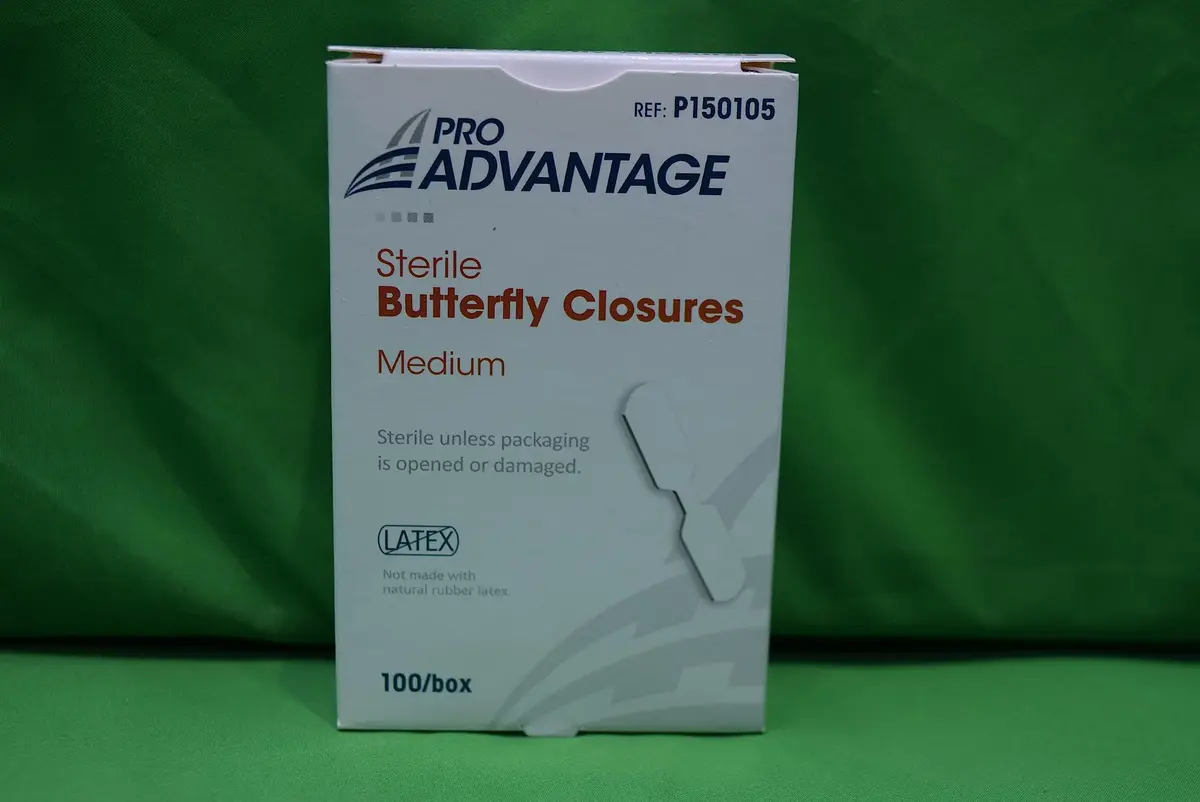 ProAdvantage Sterile Butterfly Closure Bandages Medium | Latex-Free Wound Care - main product image