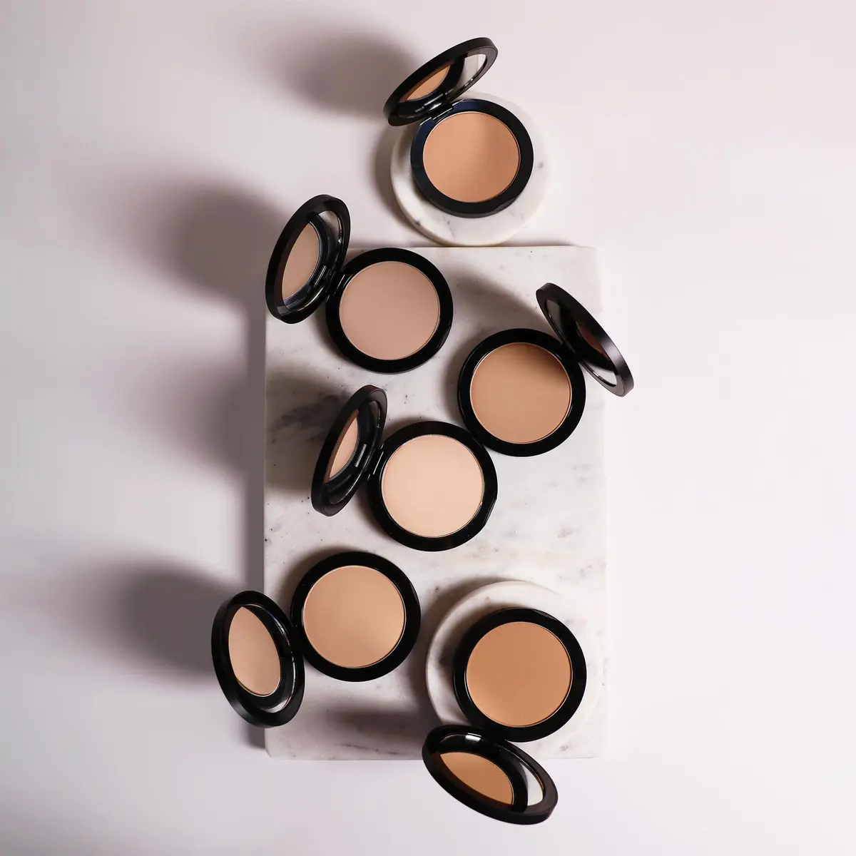 OSMOSIS Mineral Pressed Base Full Coverage Powder Golden Dark 0.34oz | Buildable Matte Finish for All Skin Types - view 8