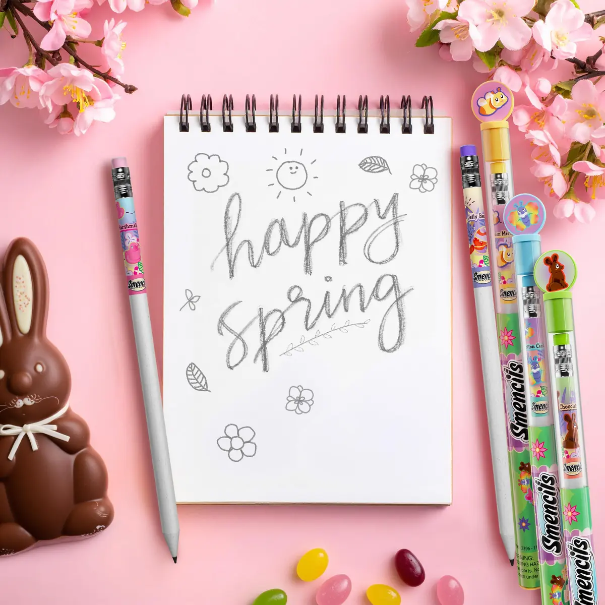 Scentco Spring Smencils HB #2 Scented Pencils 5 Count (12.7cm / 0.5 inch) | Fun & Engaging School Supplies - view 4