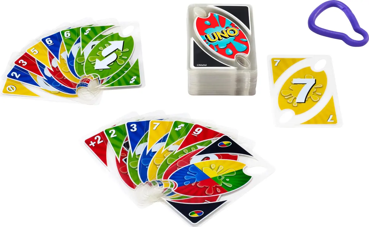 Mattel Games UNO Splash Card Game 108 Cards | Ages 7+, 2-10 Players, Waterproof Plastic - view 5