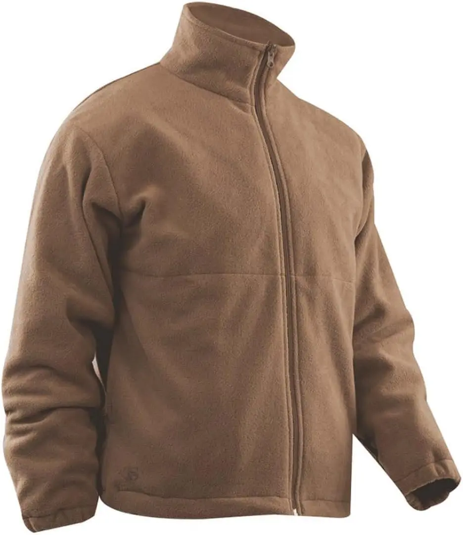 Tru-Spec Men's Polar Fleece Jacket - Warm & Lightweight Outerwear for Outdoor Adventures, Versatile Casual Coat, Coyote - Small Regular - main product image