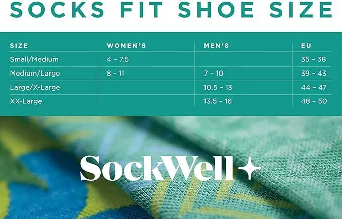Sockwell Women's Circulator Moderate Graduated Compression Sock, Grey - M/L | 15-20 mmHg support for legs - view 3