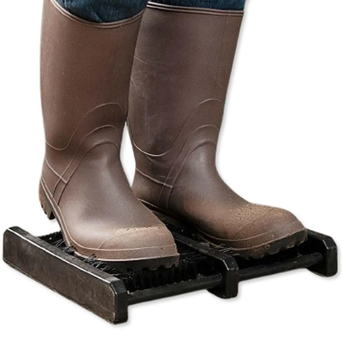 JobSite Boot Scraper - Outdoor Shoe Scrubber Cleaner Brush | Heavy Duty Plastic, Fits Shoes Up to Size 13 - main product image